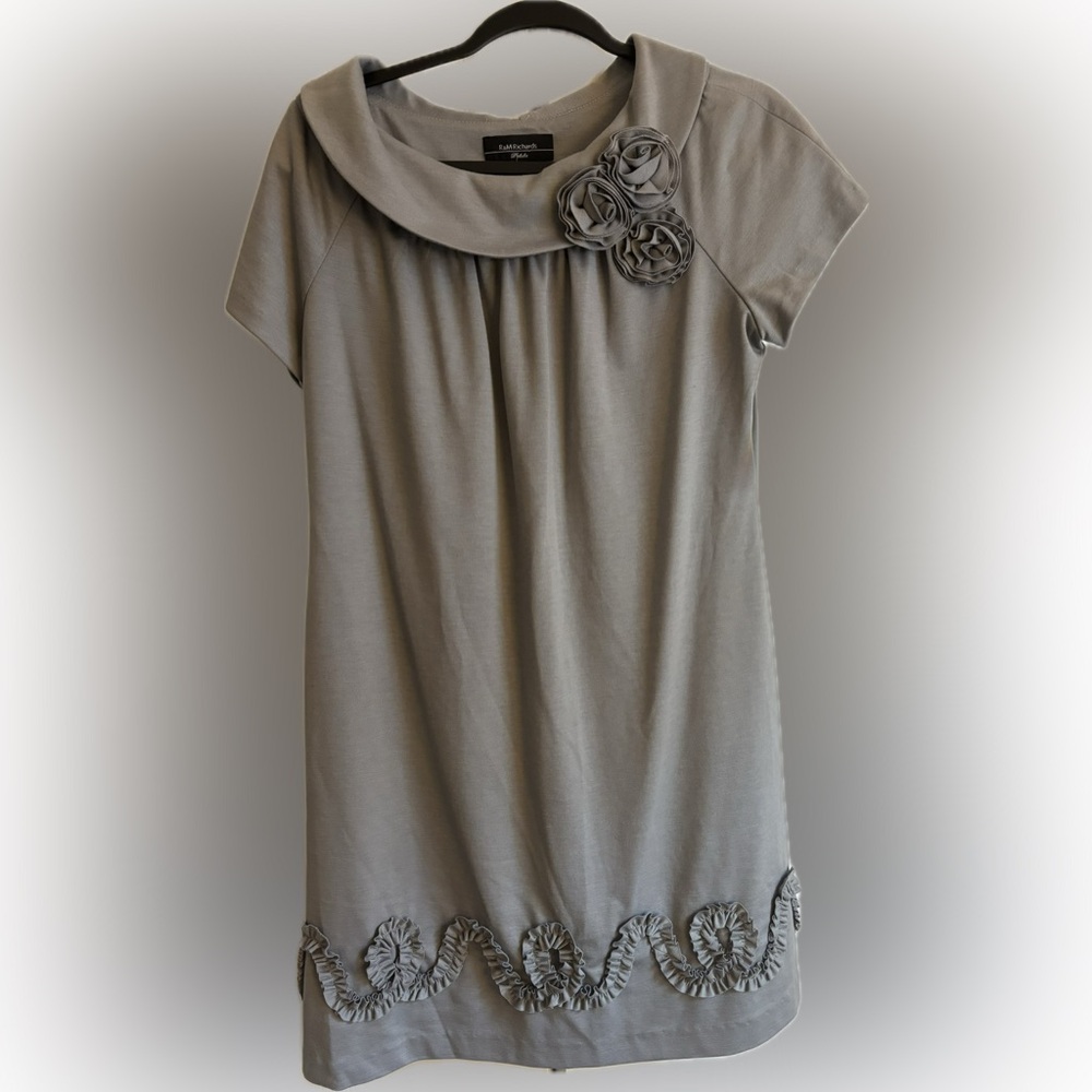💯NWT Gorgeous Dress. Slate color, R&M Richards brand. Size 6P - Picture 2 of 8